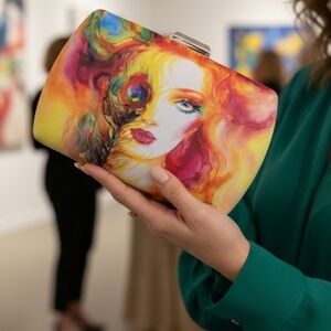 Handcrafted Colorful Artistic Clutch Bag